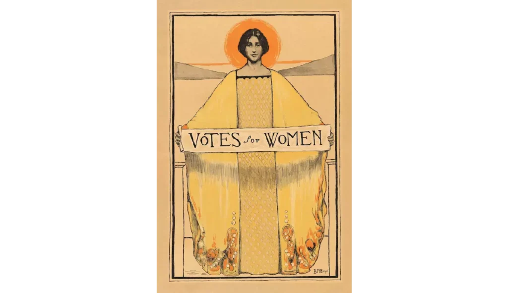 Bertha Margaret Boyé, amerykańska projektantka graficzna XX wieku – plakat „Votes for Women" z 1911 roku. Zagraniczne projektantki graficzne XX i XXI wieku. Kogo warto znać?