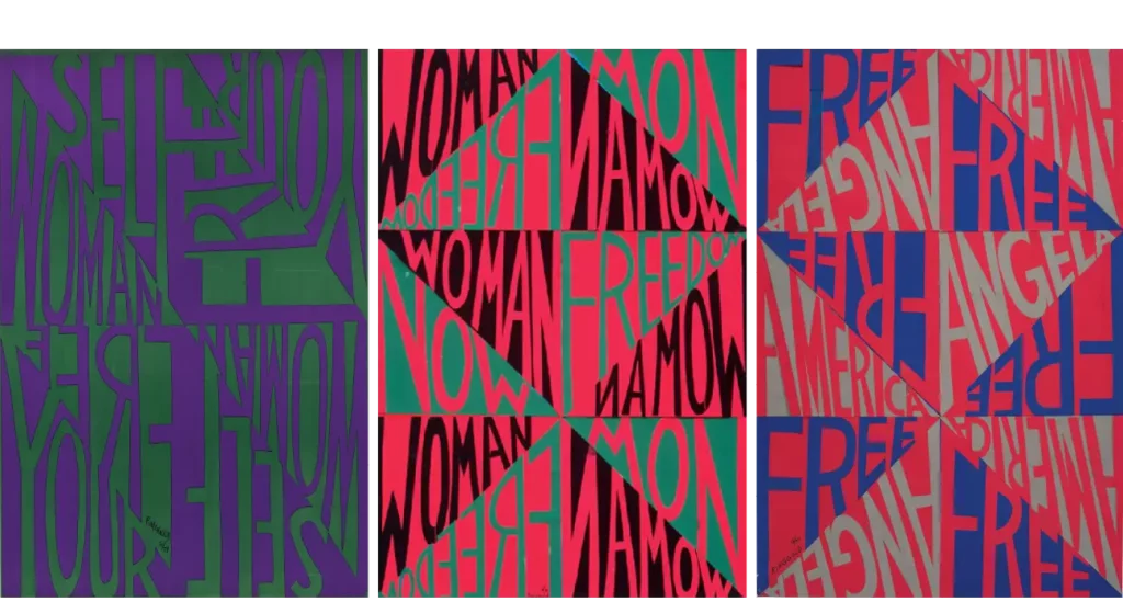 Faith Ringgold, seria „Political Posters" (1971) – plakaty amerykańskiej artystki wspierające ruch praw obywatelskich. Zagraniczne projektantki graficzne XX i XXI wieku. Kogo warto znać?